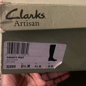 Women Clark’s tall boots , before the knees